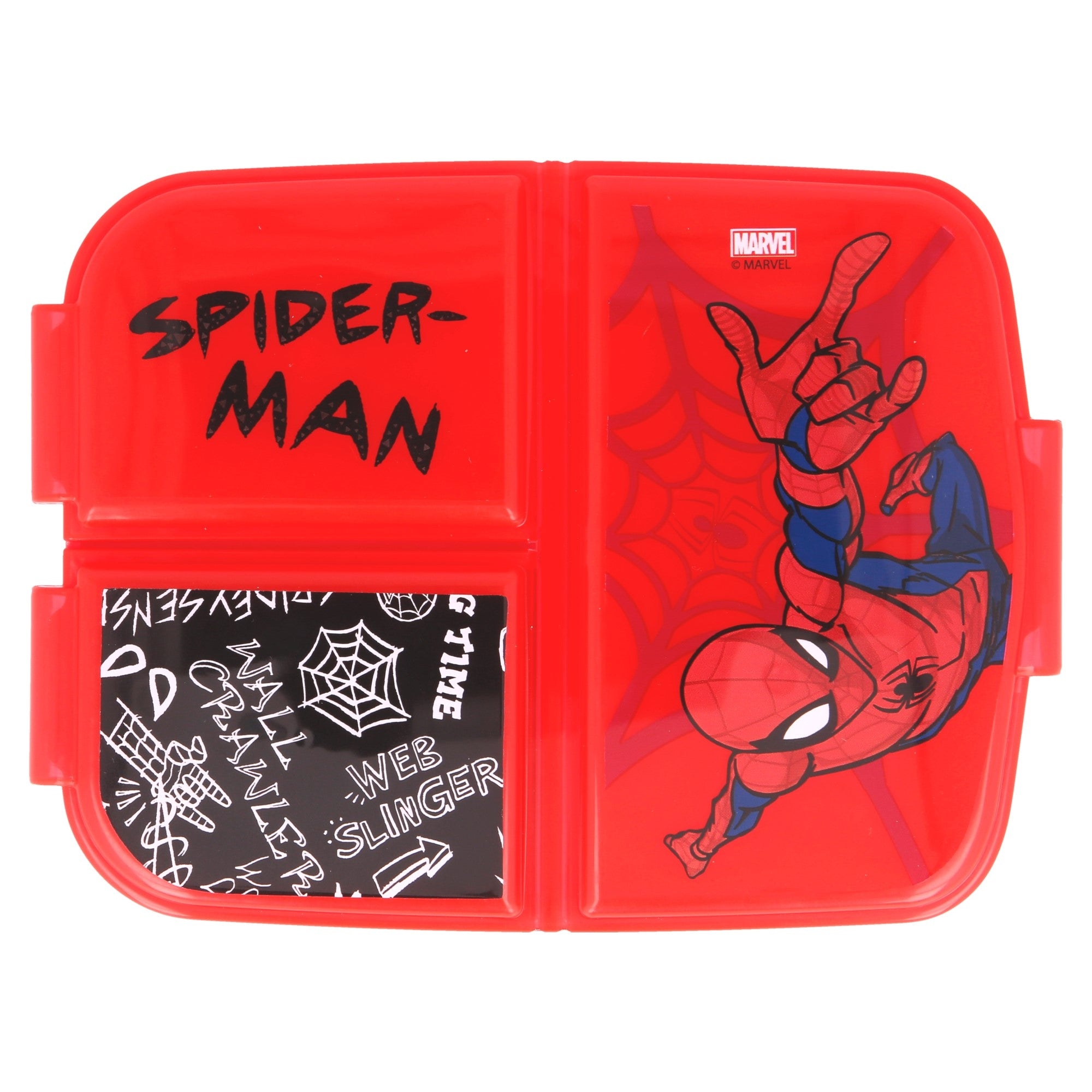 Nestisbox  með þremur hólfum - Spiderman